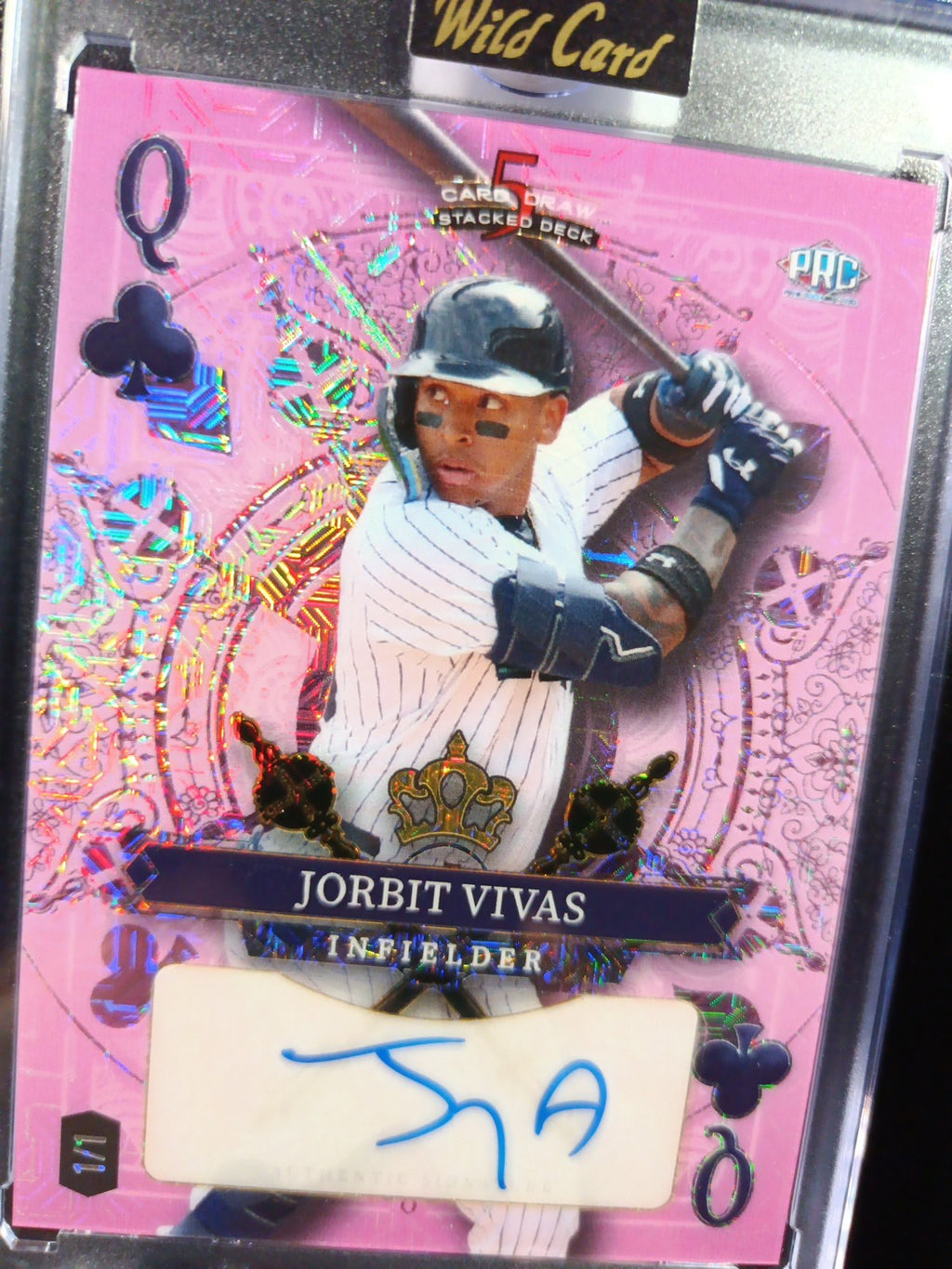 Jorbit Vivas #1/1 Superfractor Autograph Rare Rookie MLB Baseball Card Prizm