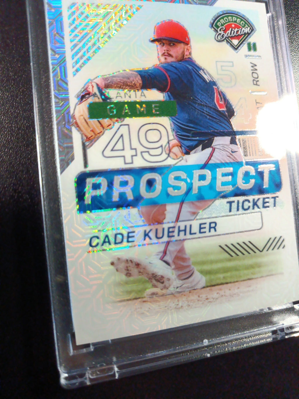 Cade Kuehler # /25 Rare Rookie Atlanta Mojo Prizm Baseball Card MLB