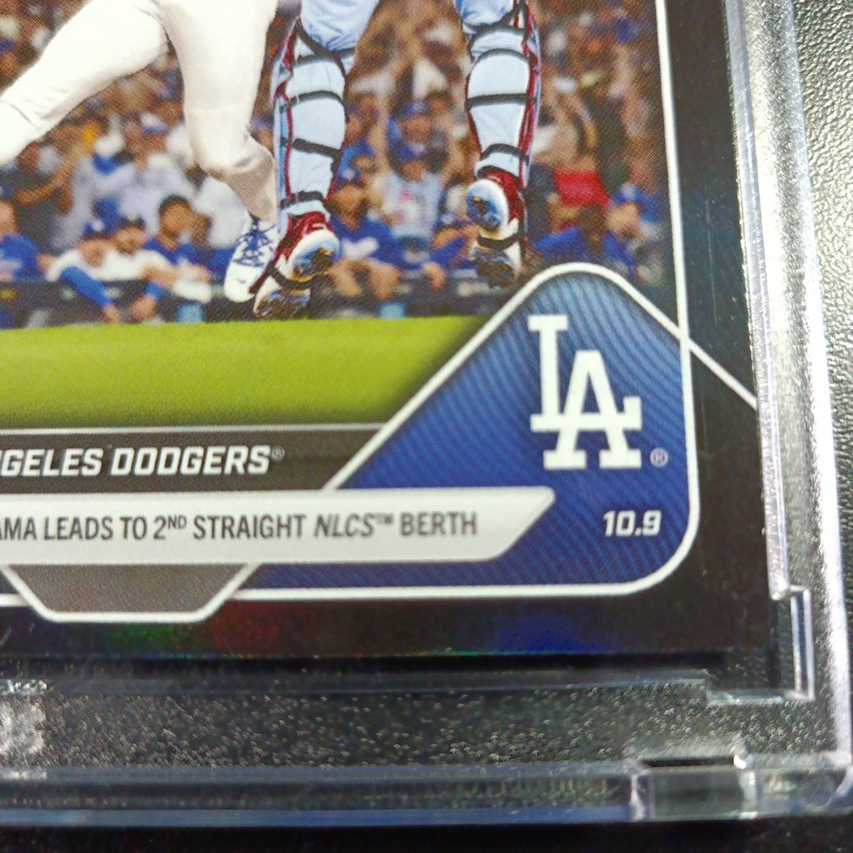 # /10 Black Foil Topps NOW 847 Dodgers MLB World Series Case Hit Baseball Card