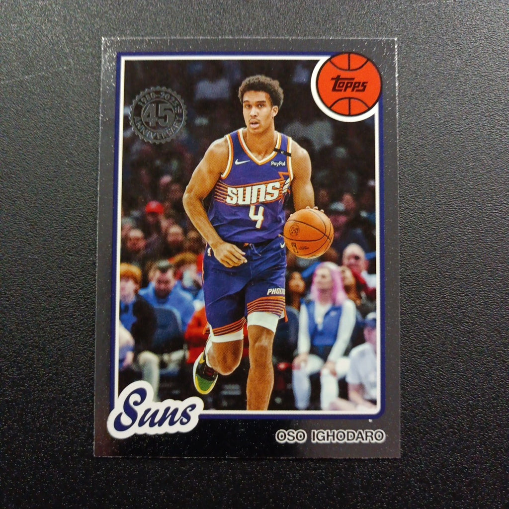 2025-26 Topps Basketball Card Oso Ighodaro Silver Foil 45th Anniversary