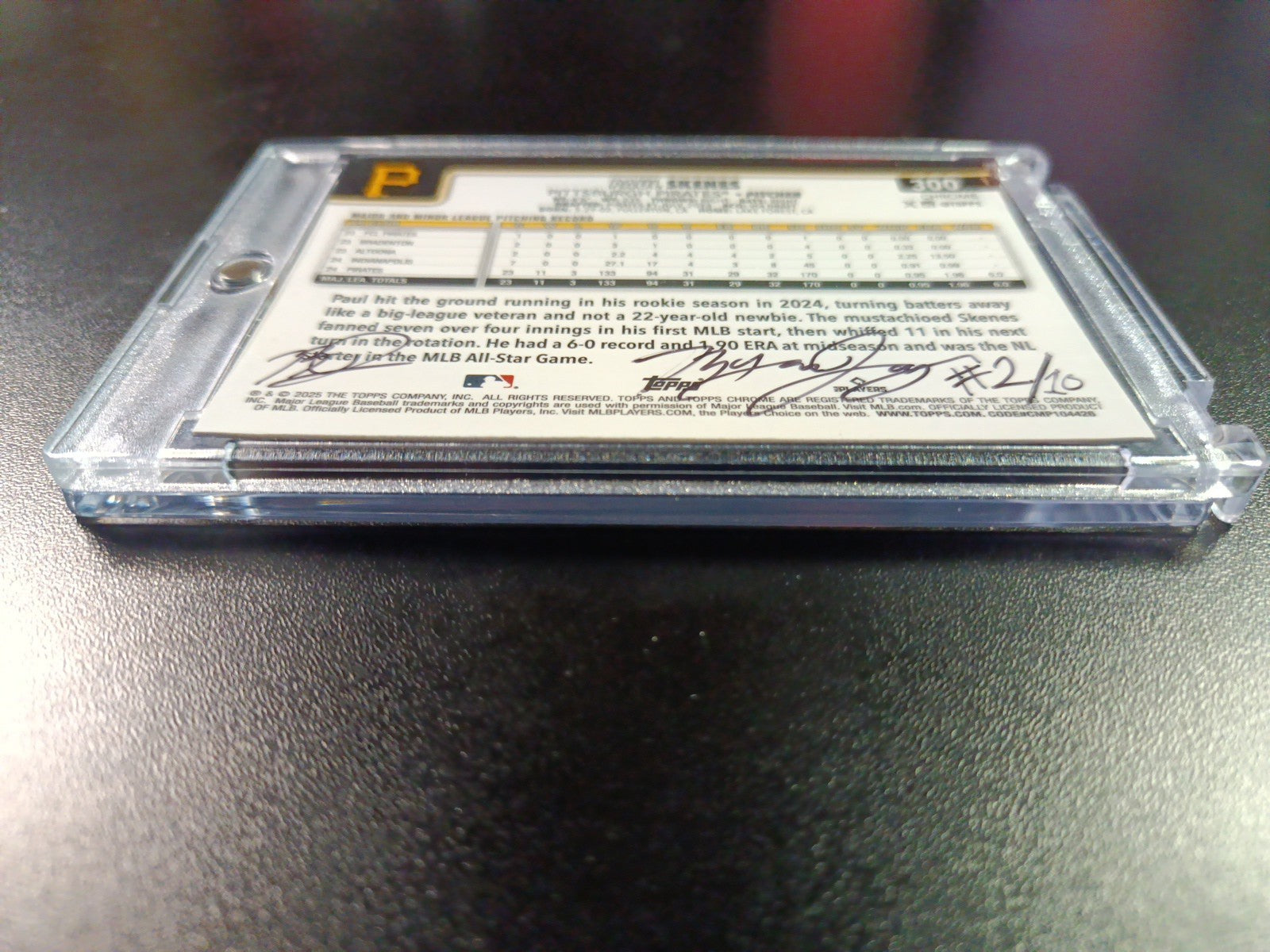 Paul Skenes Artist Sketch Baseball Card Topps All Star Rookie 2025 Gift Idea