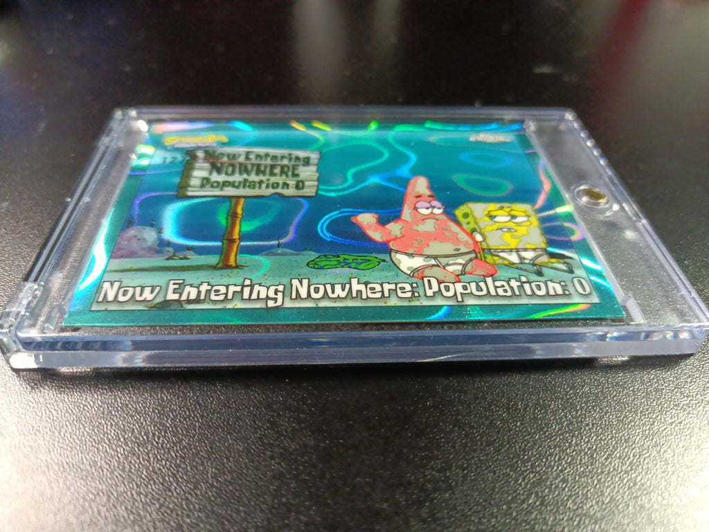 SpongeBob 127/199 Now Entering Nowhere Pop O Aqua Lava Refractor Card Topps /199