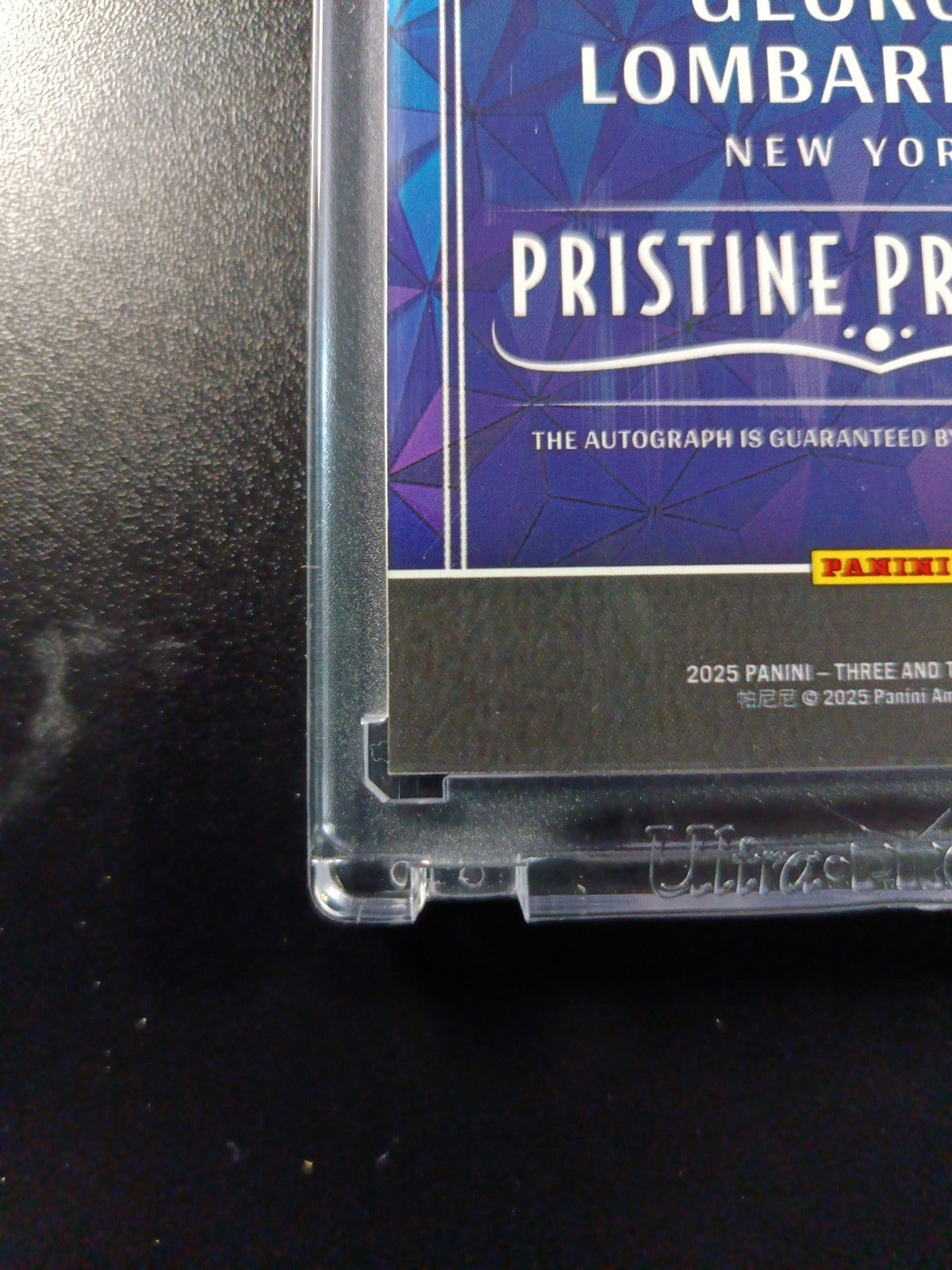 Autograph George Lombard Jr # 2/10 Gold Foil Panini W/ Case Yankees Rookie  /10