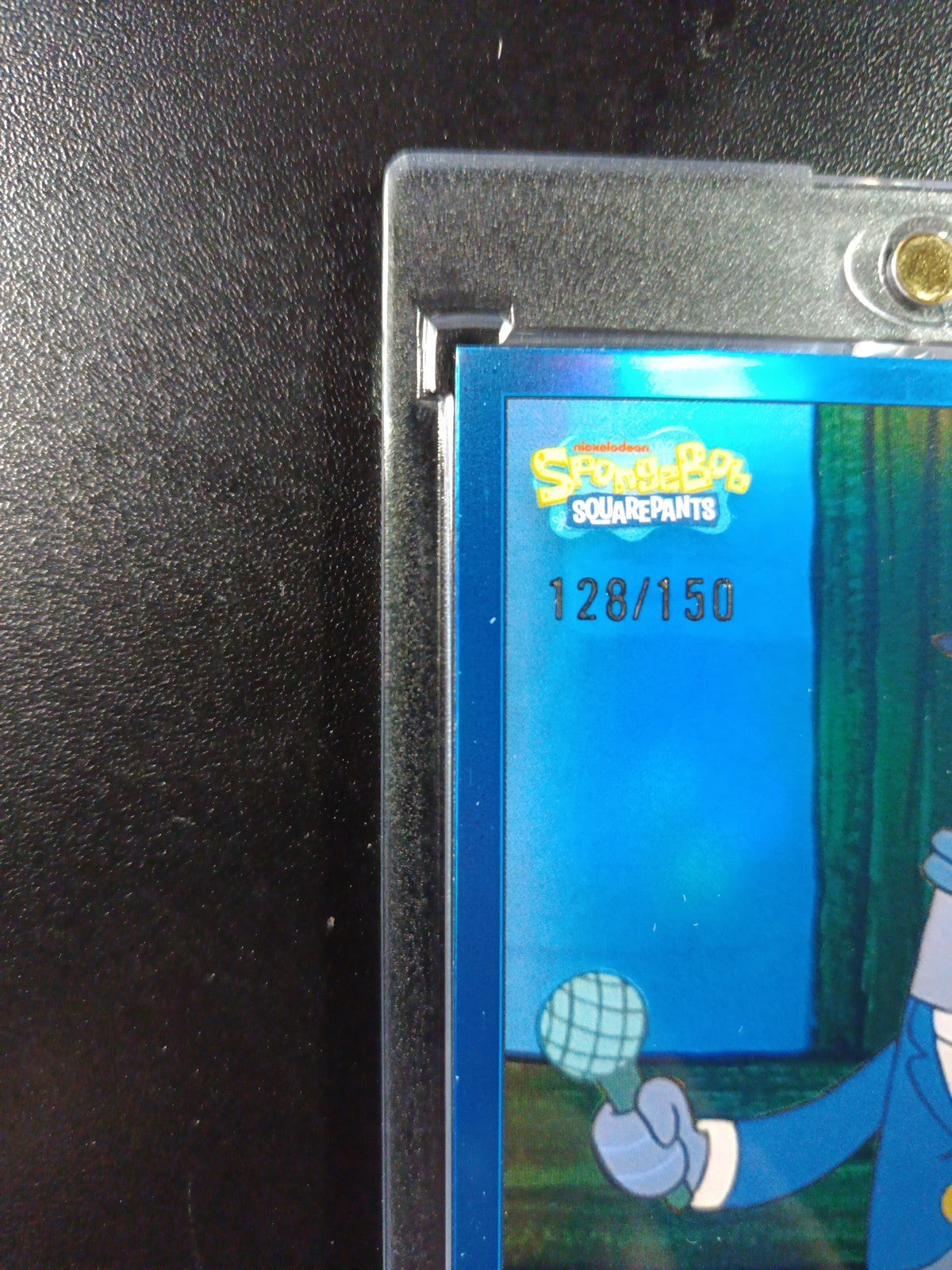 Spongebob /150 Perch Perkins Reporter Blue Refractor Card Topps Chrome 2025
