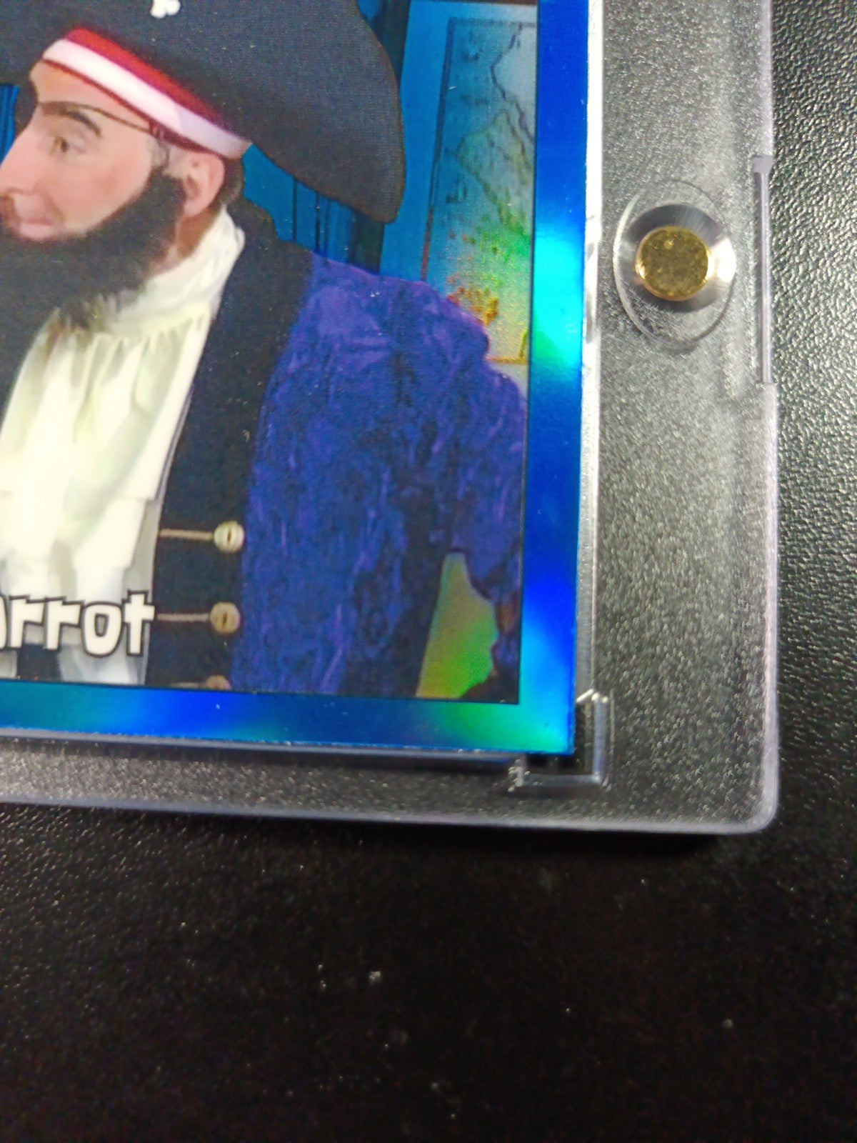 SpongeBob 63/150 Potty The Parrot Patchy The Pirate Blue Refractor Card /150