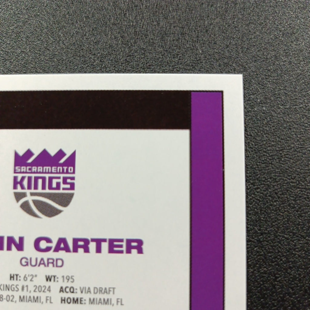 2025-26 Topps Basketball Card Devin Carter Silver Foil 45th Anniversary