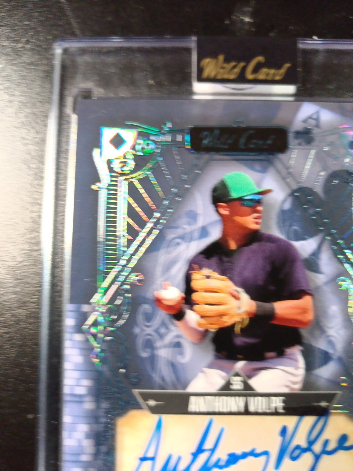 # 2/2 Autograph Anthony Volpe Holo Foil Blue Rookie Baseball Wild Card  MLB