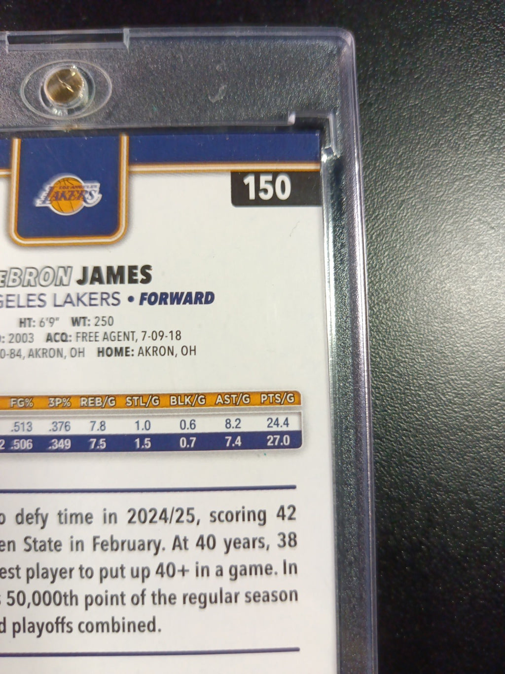 LeBron James Season Tip Off Gold Foil Card 2025-26 Topps Basketball Card Lakers