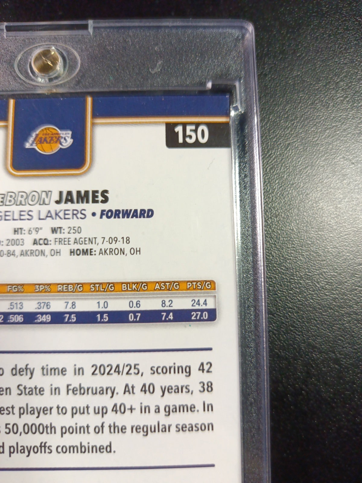 LeBron James Season Tip Off Gold Foil Card 2025-26 Topps Basketball Card Lakers