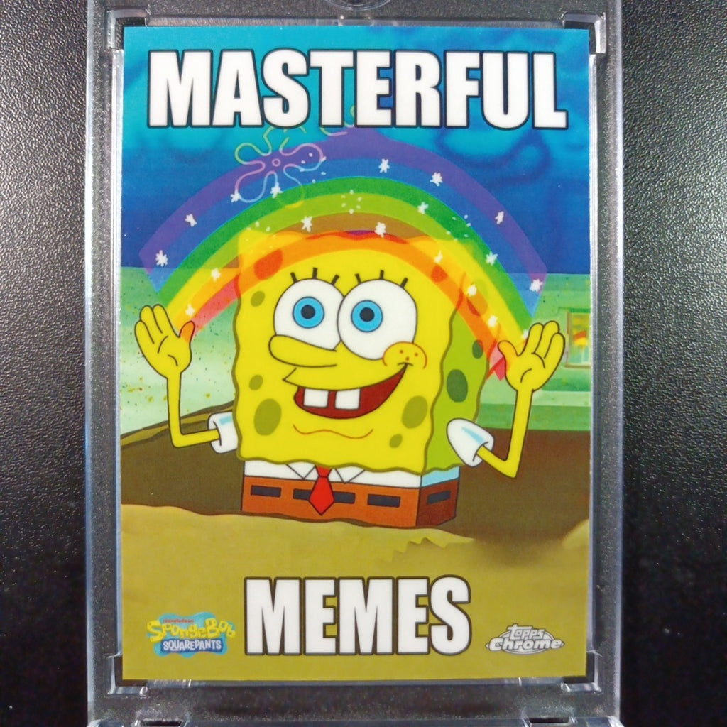 SpongeBob Masterful Memes Imaginaaation pongeBob Card Topps Case Hit MM-4