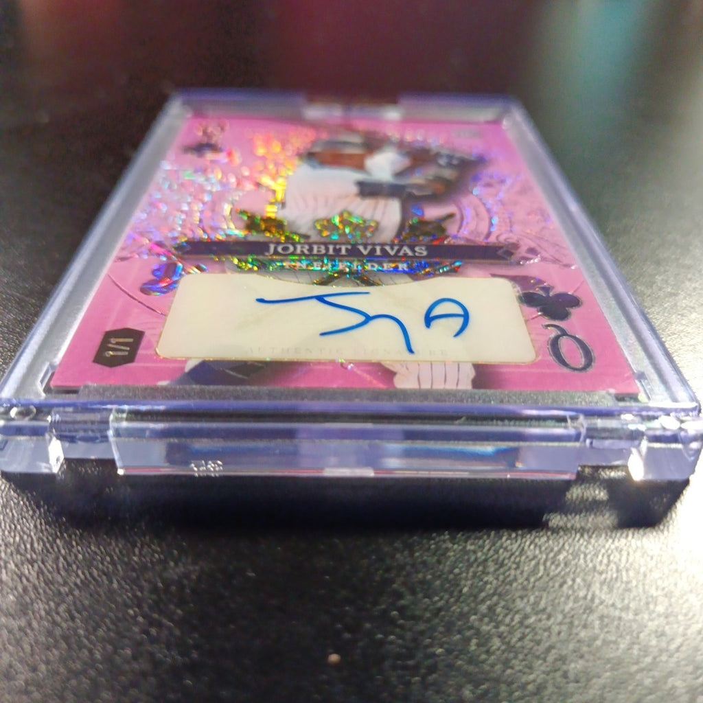 Jorbit Vivas #1/1 Superfractor Autograph Rare Rookie MLB Baseball Card Prizm