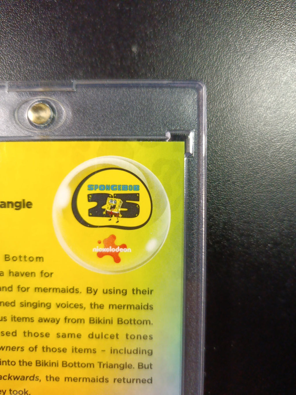 SpongeBob # 152/175 Silver Wave Refractor Bikini Bottom Triangle Card Topps /175