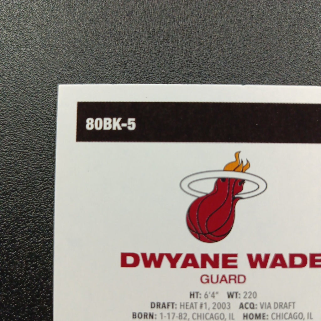 2025-26 Topps Basketball Card Dwyane Wade Silver Foil 45th Anniversary