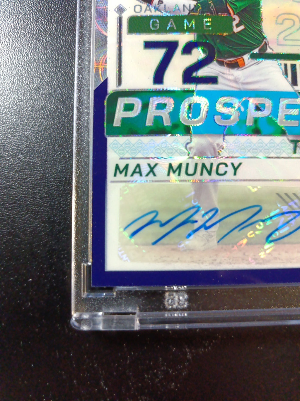 # /49 Error Card Autograph Dodgers Max Muncy Rookie World Series Baseball Card