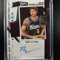 Rookie Autograph Nique Clifford New Applicant Card 2025-26 Topps Basketball NBA