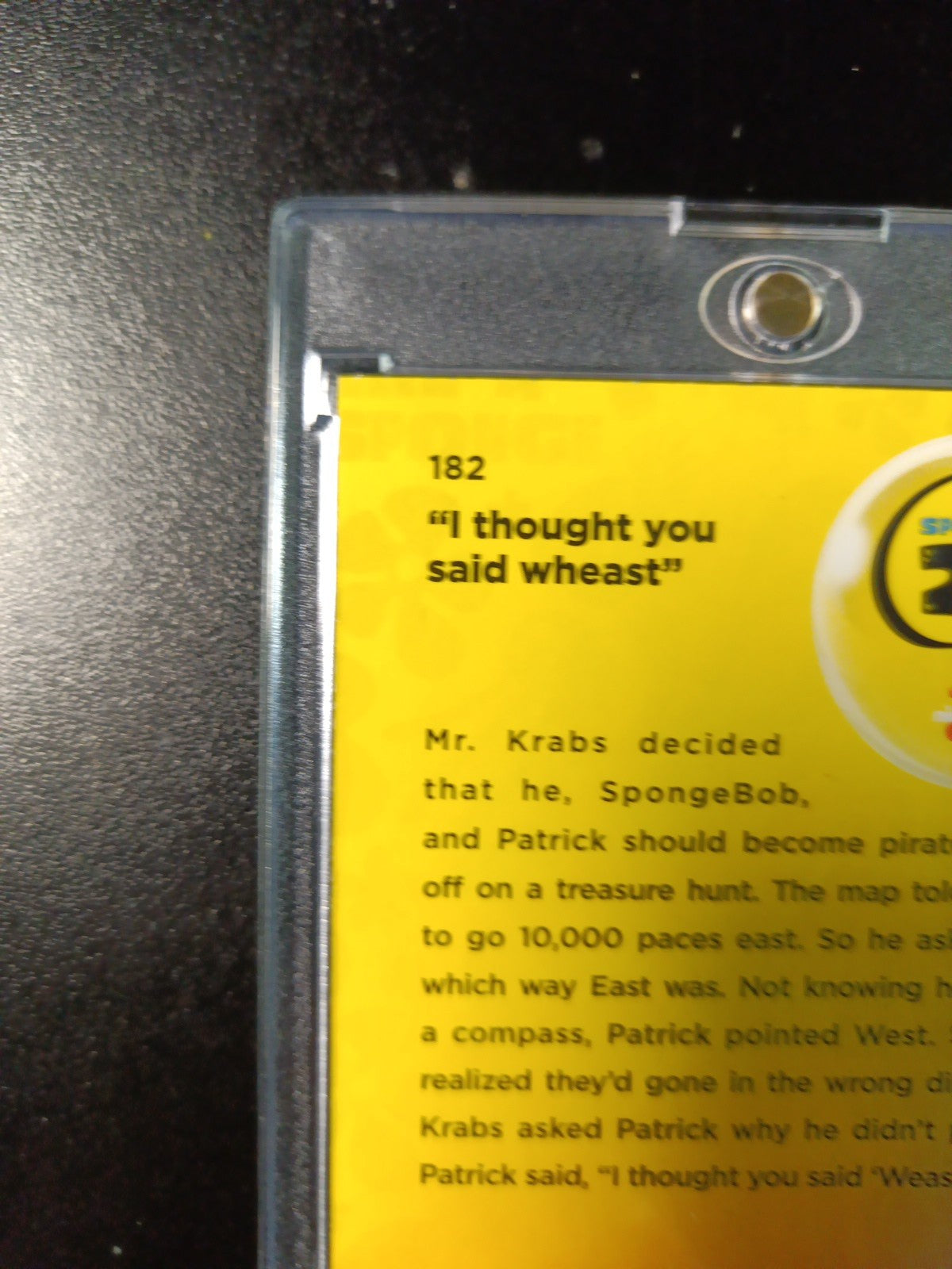 SpongeBob #29/99 Blue Bubble Refractor Patrick I Thought You Said Wheast Card 