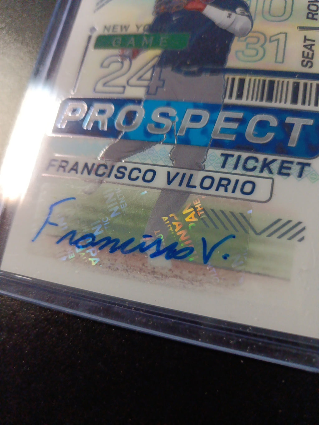 Yankees Rookie Autograph Francisco Vilorio Prospect Baseball Card 