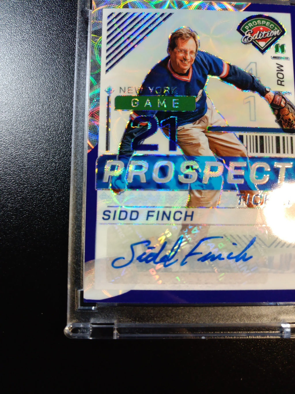 Sidd Finch # /49 Prospect Autograph Prizm Rare Sports Illustrated Baseball Card 