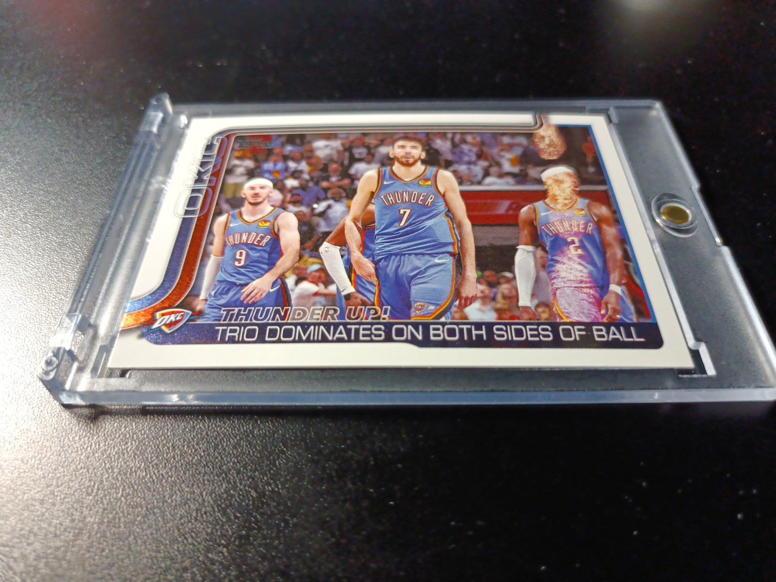 ERROR CARD 2025-26 Topps Basketball Card Shai Gilgeous Chet Holmgren OKC Thunder