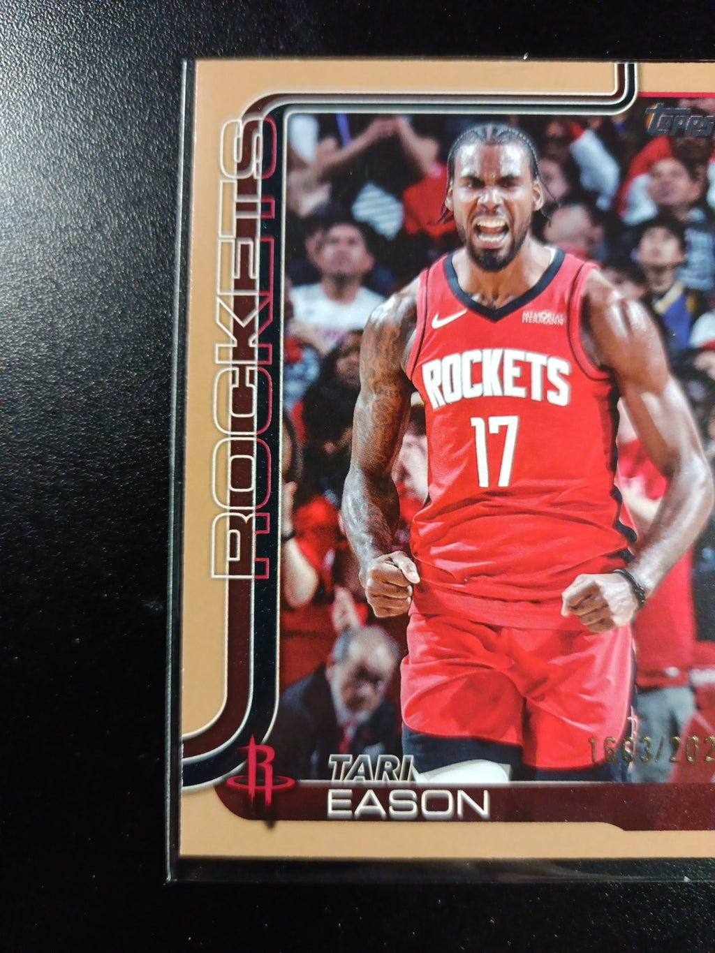 # /2025 Tari Eason Gold Card 2025-26 Topps Basketball NBA Houston Rockets
