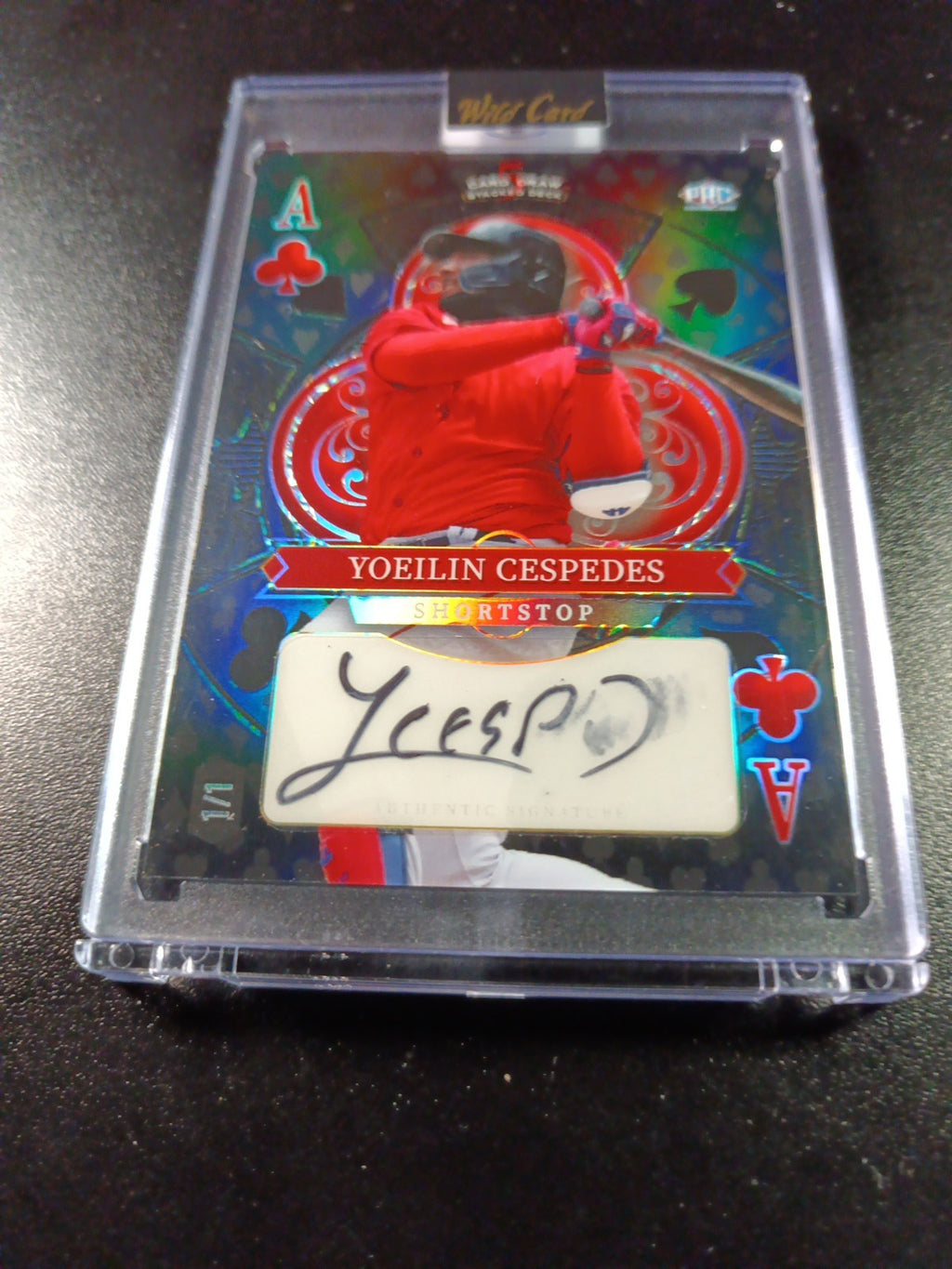 Yoeilin Cesperes # 1/1  Autograph Rare Rookie MLB Baseball Card Refractor 