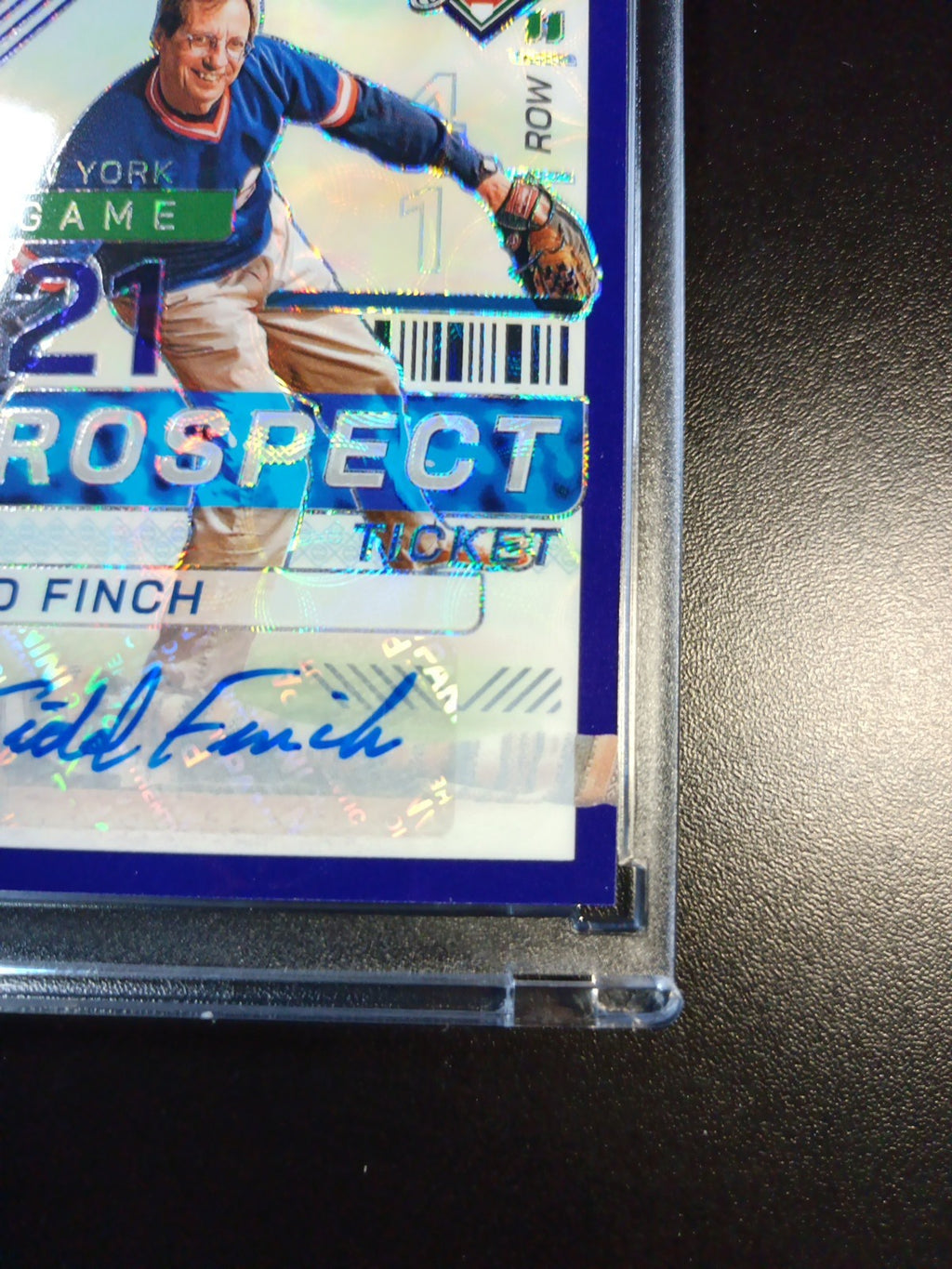 Sidd Finch # /49 Prospect Autograph Prizm Rare Sports Illustrated Baseball Card 