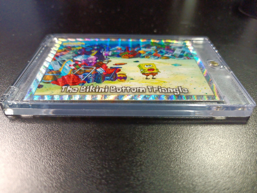 SpongeBob # 152/175 Silver Wave Refractor Bikini Bottom Triangle Card Topps /175