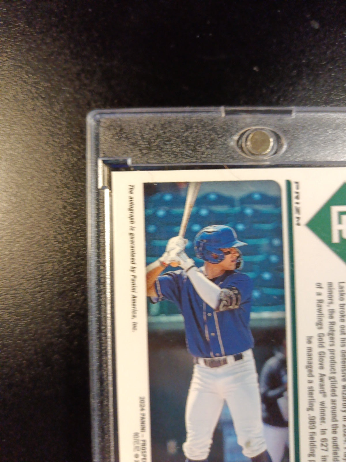 /75 Autograph Ryan Lasko Athletics Rookie Wave Prizm Baseball Card 