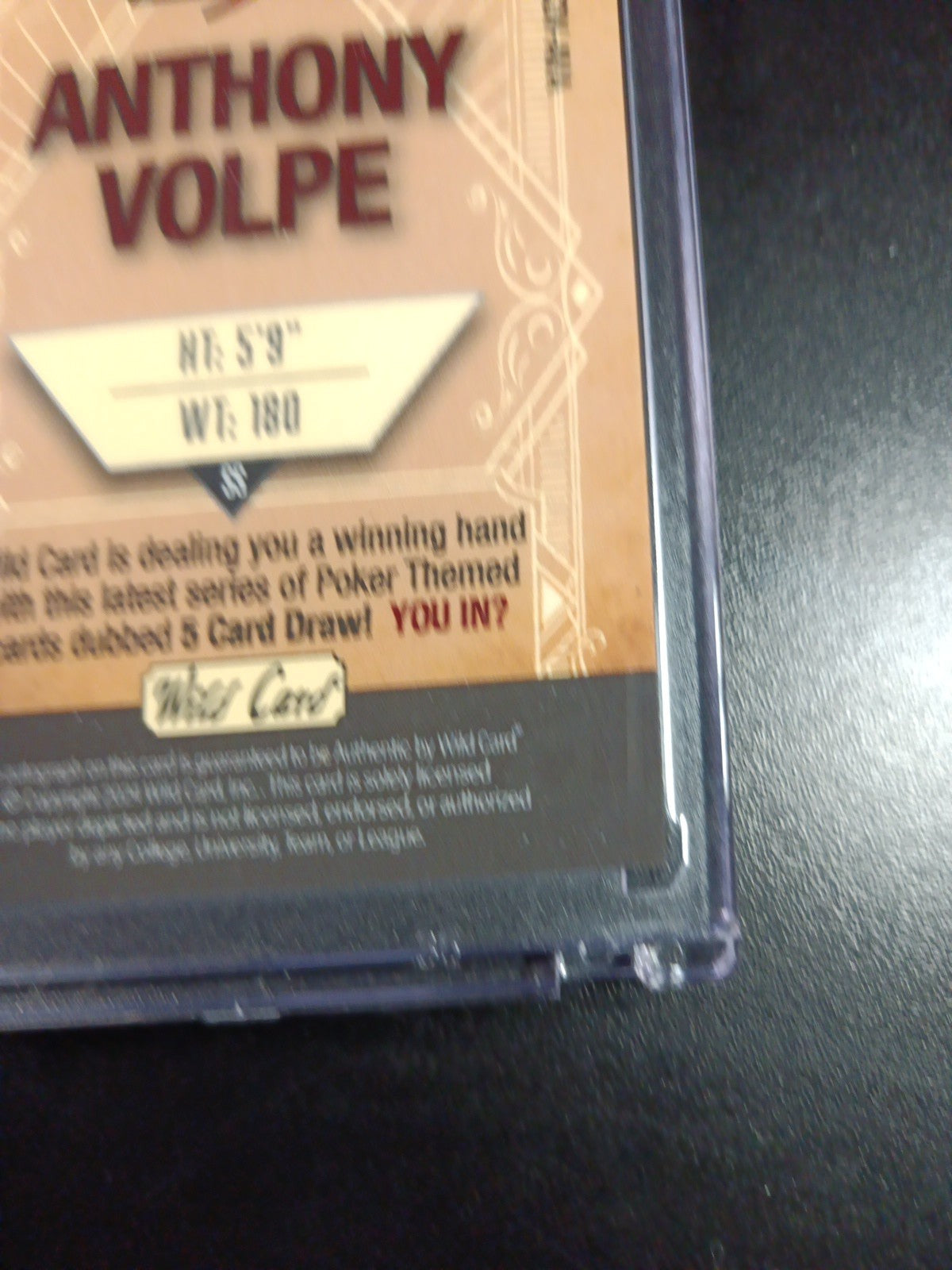 # 2/2 Autograph Anthony Volpe Holo Foil Blue Rookie Baseball Wild Card  MLB
