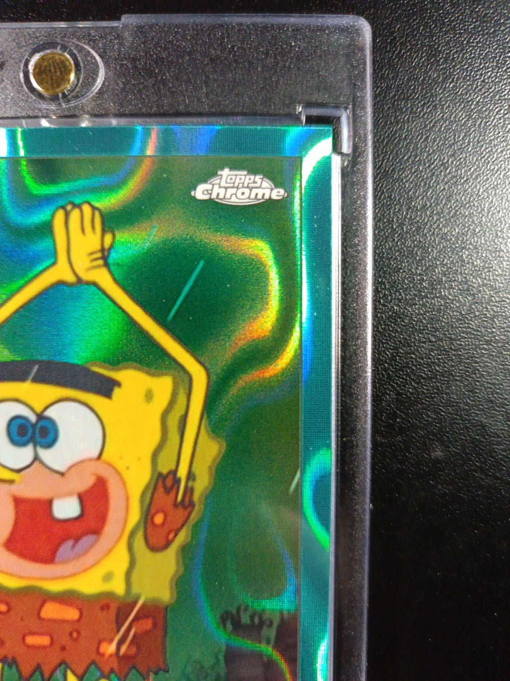 SpongeBob 11/199 SpongeGar LOW NUMBER Aqua Lava Refractor Card Topps Chrome /199