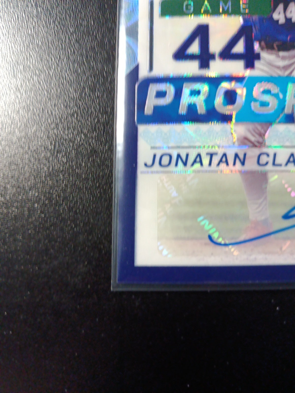 # /49 Book End Prizm Auto Jonatan Clase Panini Prospect Rookie Baseball Card