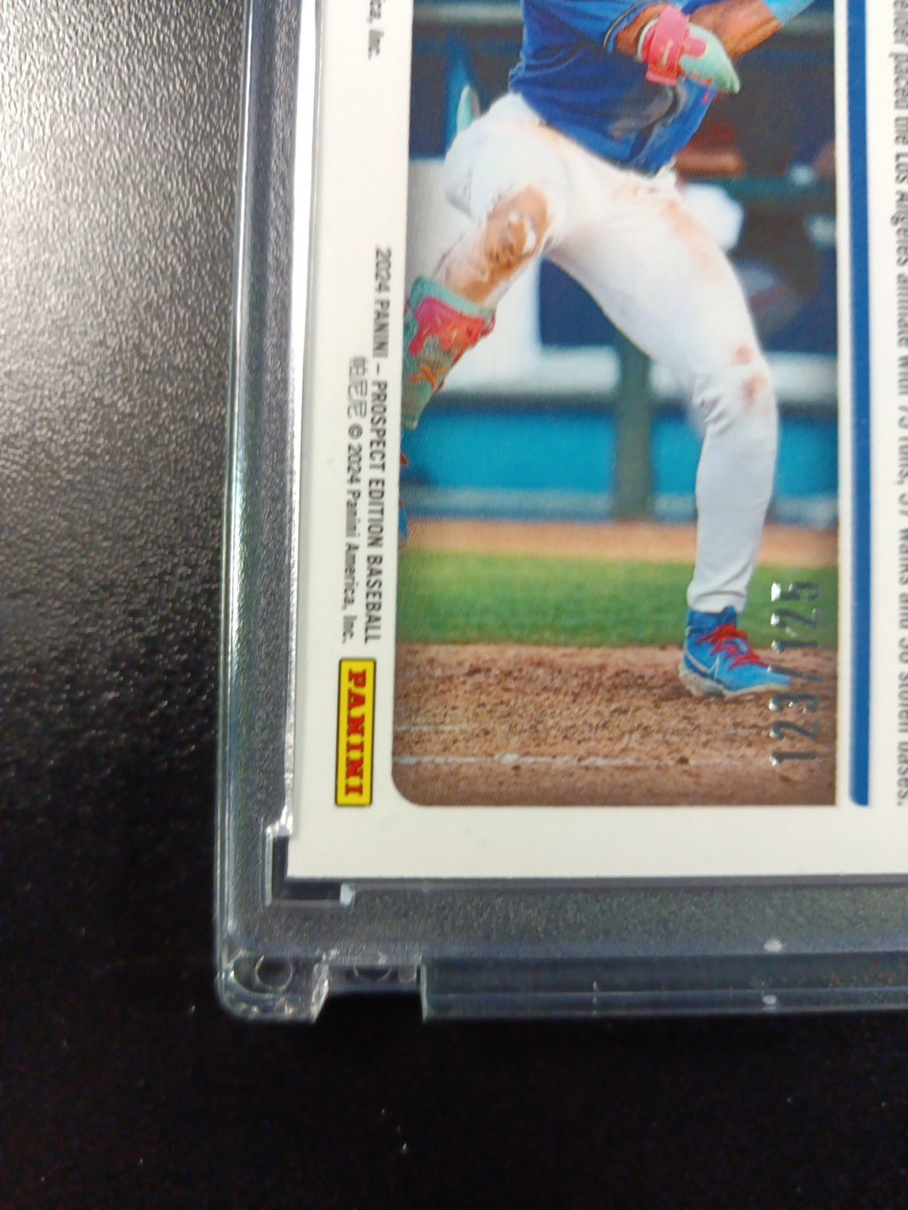 # /125 Blue Prizm Autograph Kendall George Dodgers Rookie Prospect Baseball Card