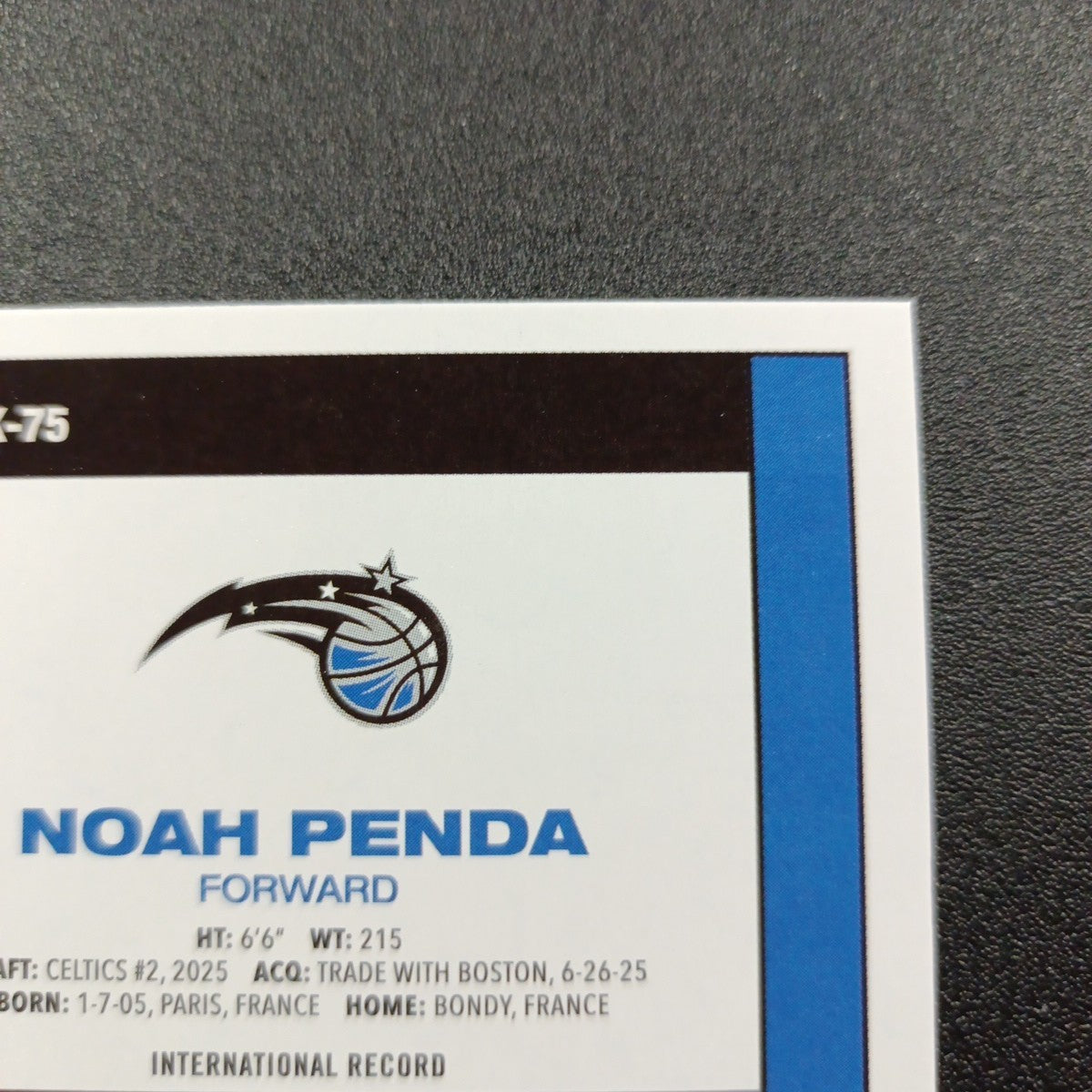 2025-26 Topps Basketball Card Noah Penda Silver Foil 45th Anniversary