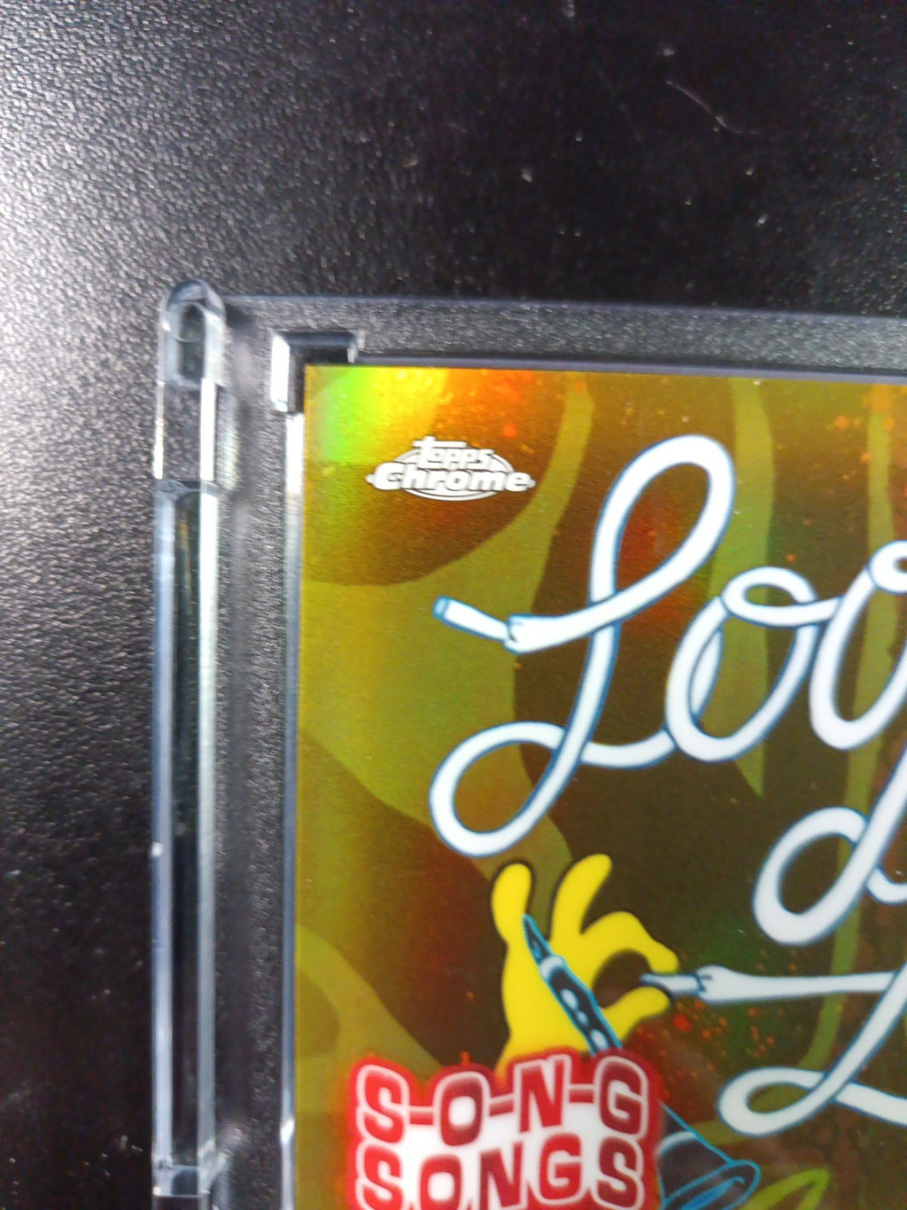 SpongeBob 3/50 Gold Refractor Loop De Loop Song Card Topps Chrome /50