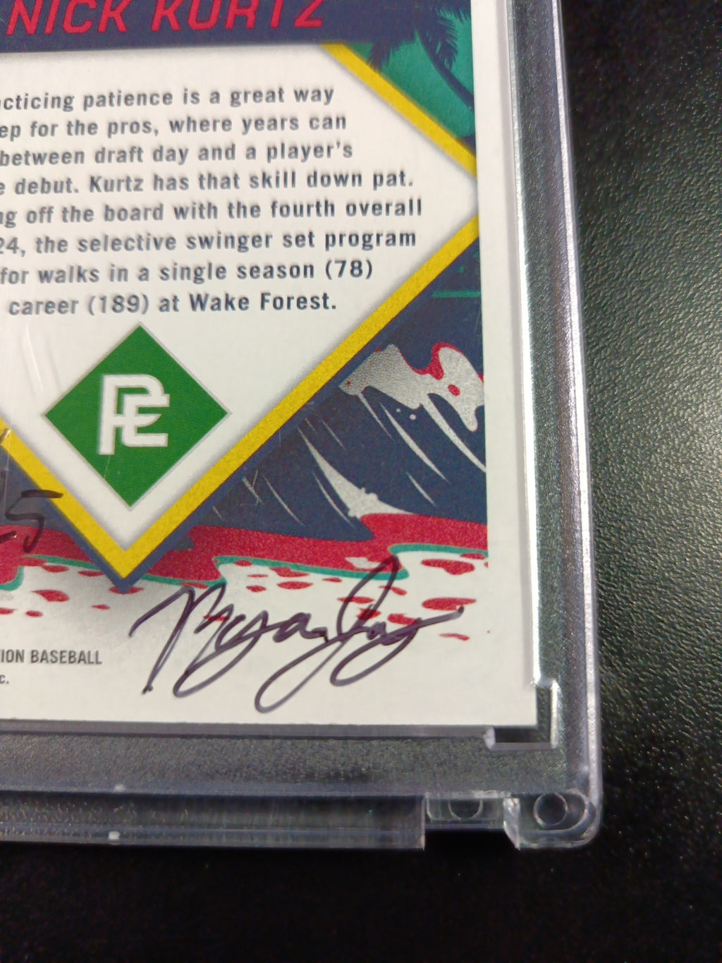 Nick Kurtz Artist Sketch Card Rookie Panini Prepping For the Pros 2024 Gift Idea