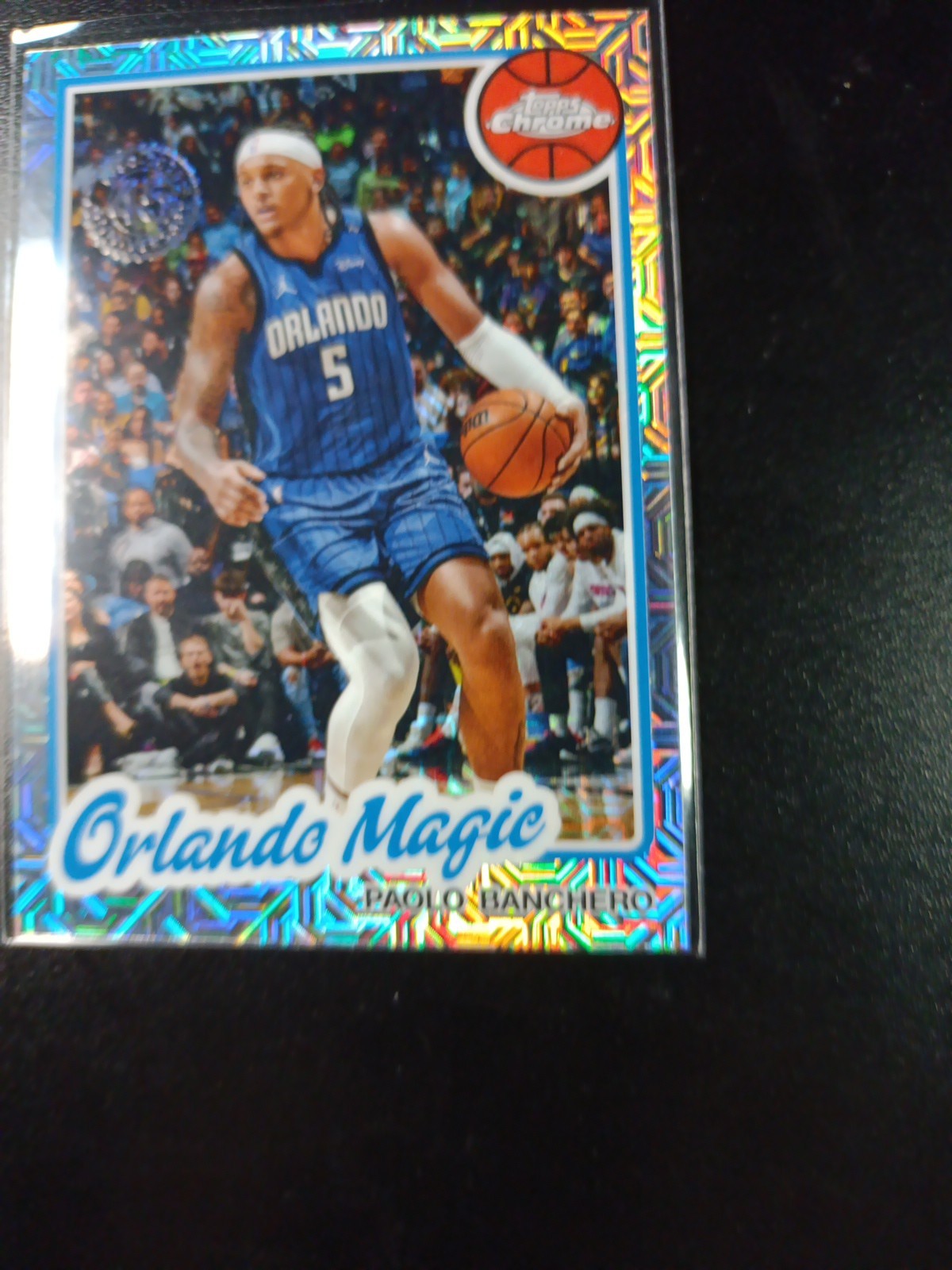 Mojo Refractor Paolo Banchero 45th Anniversary Card 25-26 Topps Basketball NBA