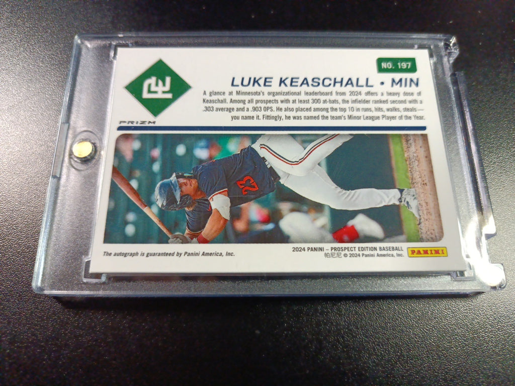Twins Rookie Autograph Luke Keaschall Prospect Rare Baseball Card 