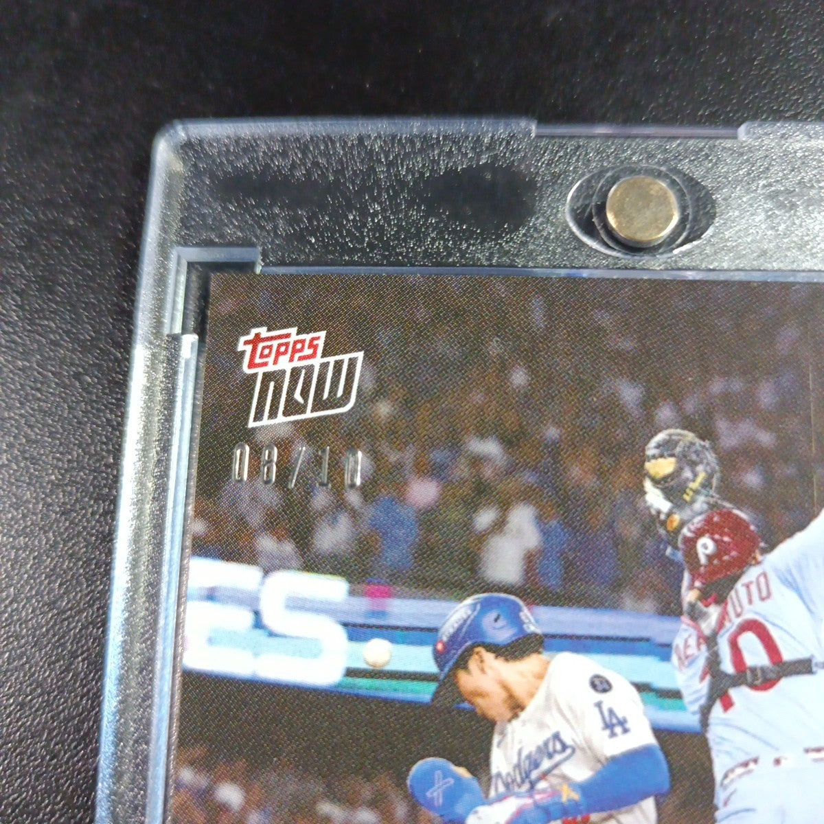# /10 Black Foil Topps NOW 847 Dodgers MLB World Series Case Hit Baseball Card