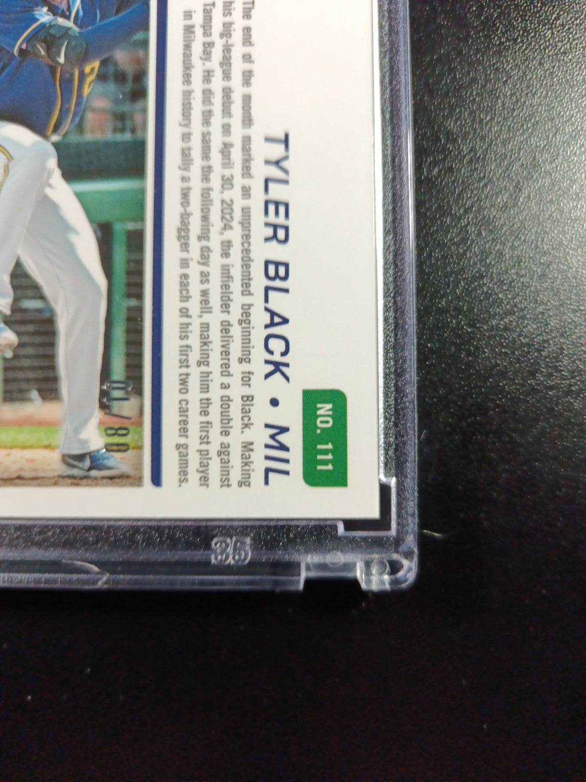 Tyler Black # /10 Panini Prospects Gold Prizm Refractor Baseball Card MLB