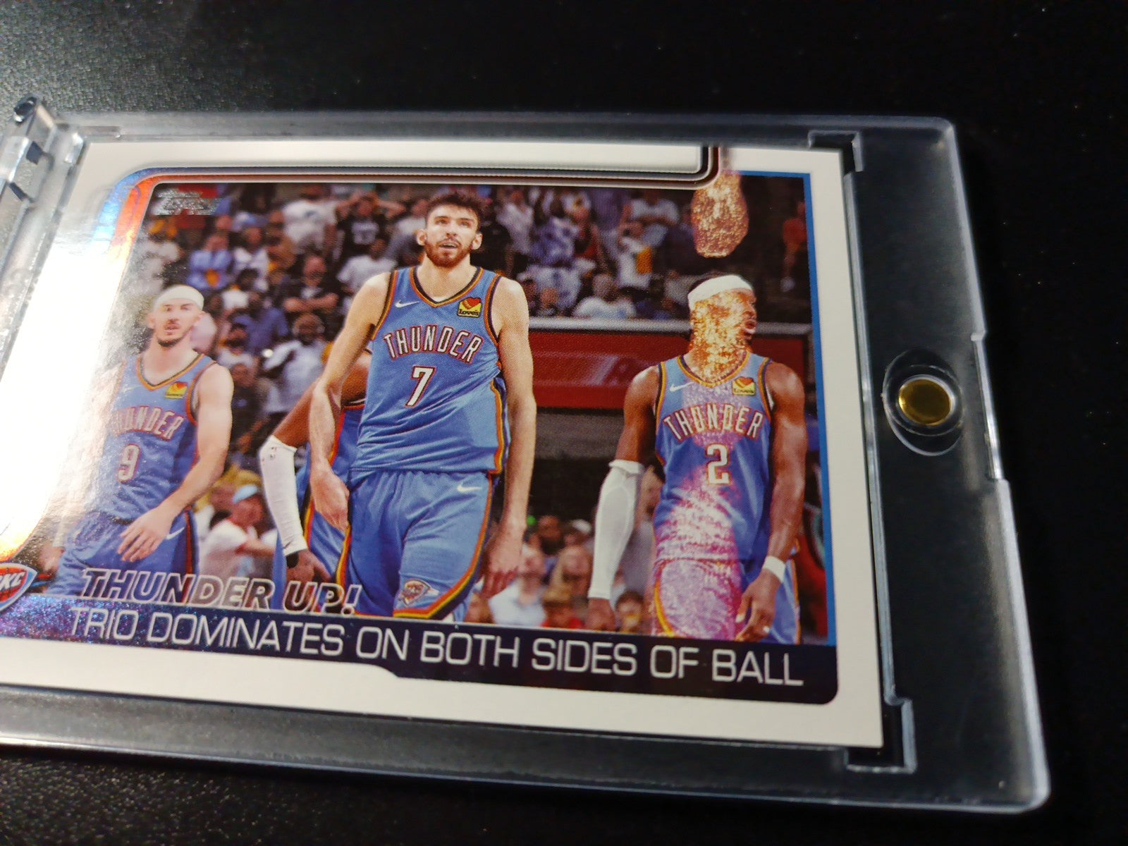 ERROR CARD 2025-26 Topps Basketball Card Shai Gilgeous Chet Holmgren OKC Thunder