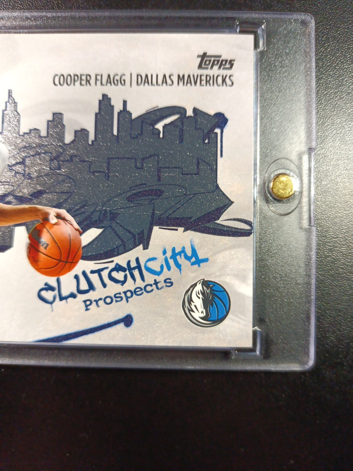 #1 Cooper Flagg Rookie Graffiti Clutch City Foil Card 2025-26 Topps Basketball