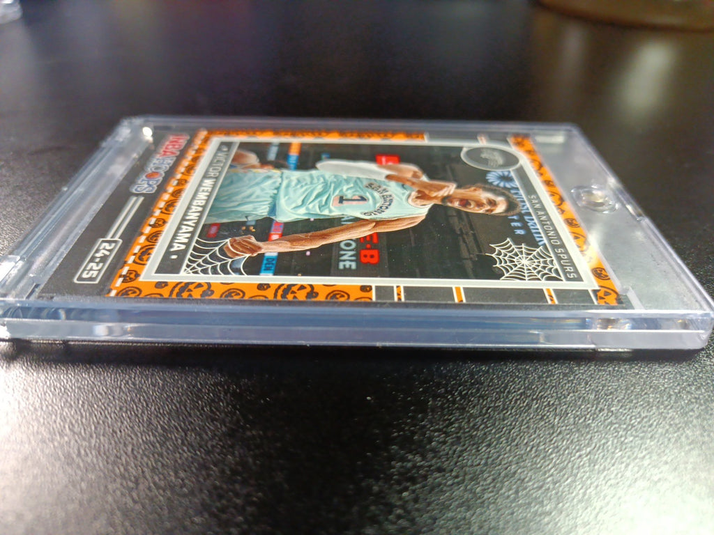 Orange Pumpkin Wembanyama Haunted Hoops Panini 2024-25 Basketball Card Spurs 
