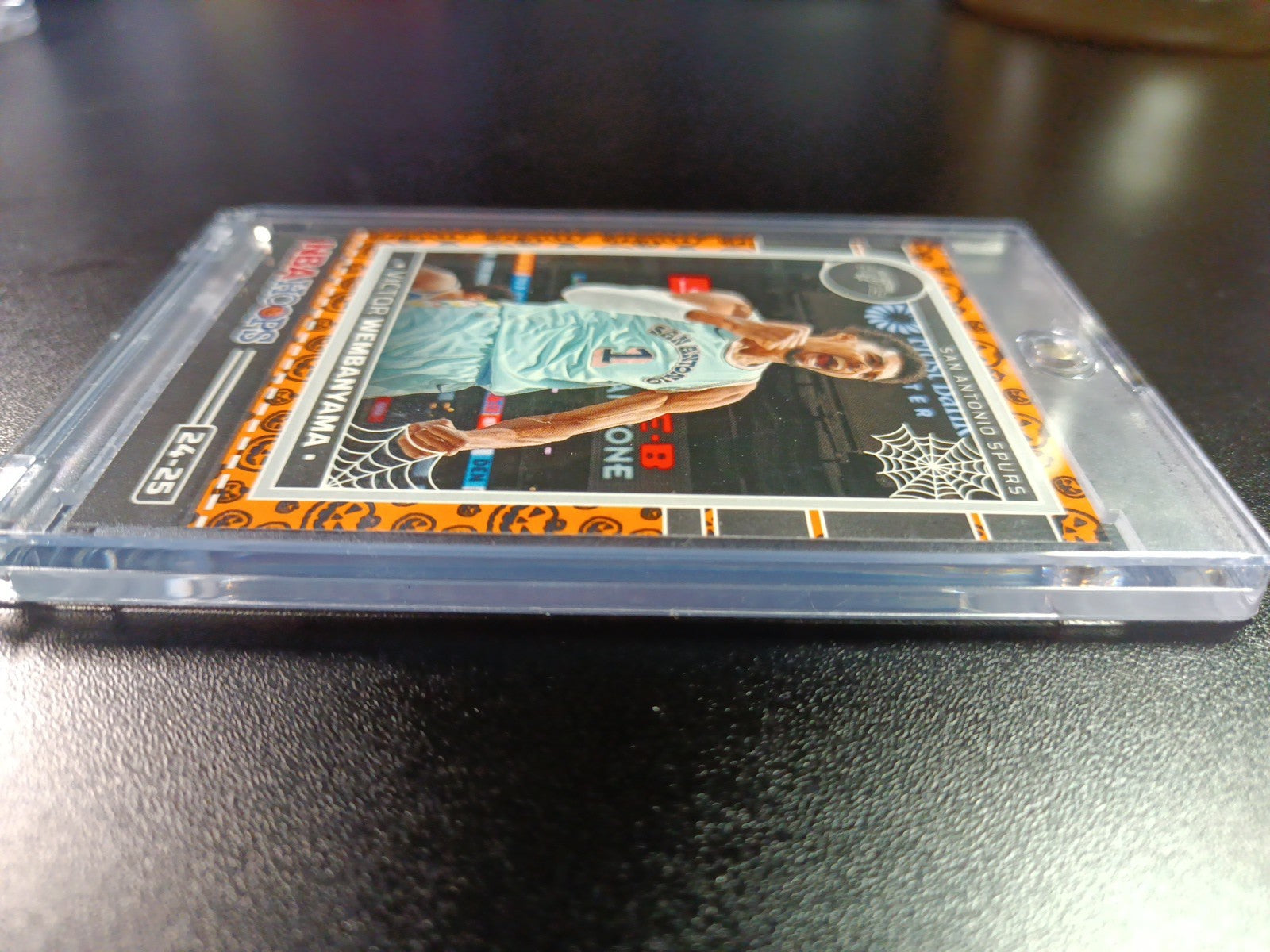 Orange Pumpkin Wembanyama Haunted Hoops Panini 2024-25 Basketball Card Spurs 