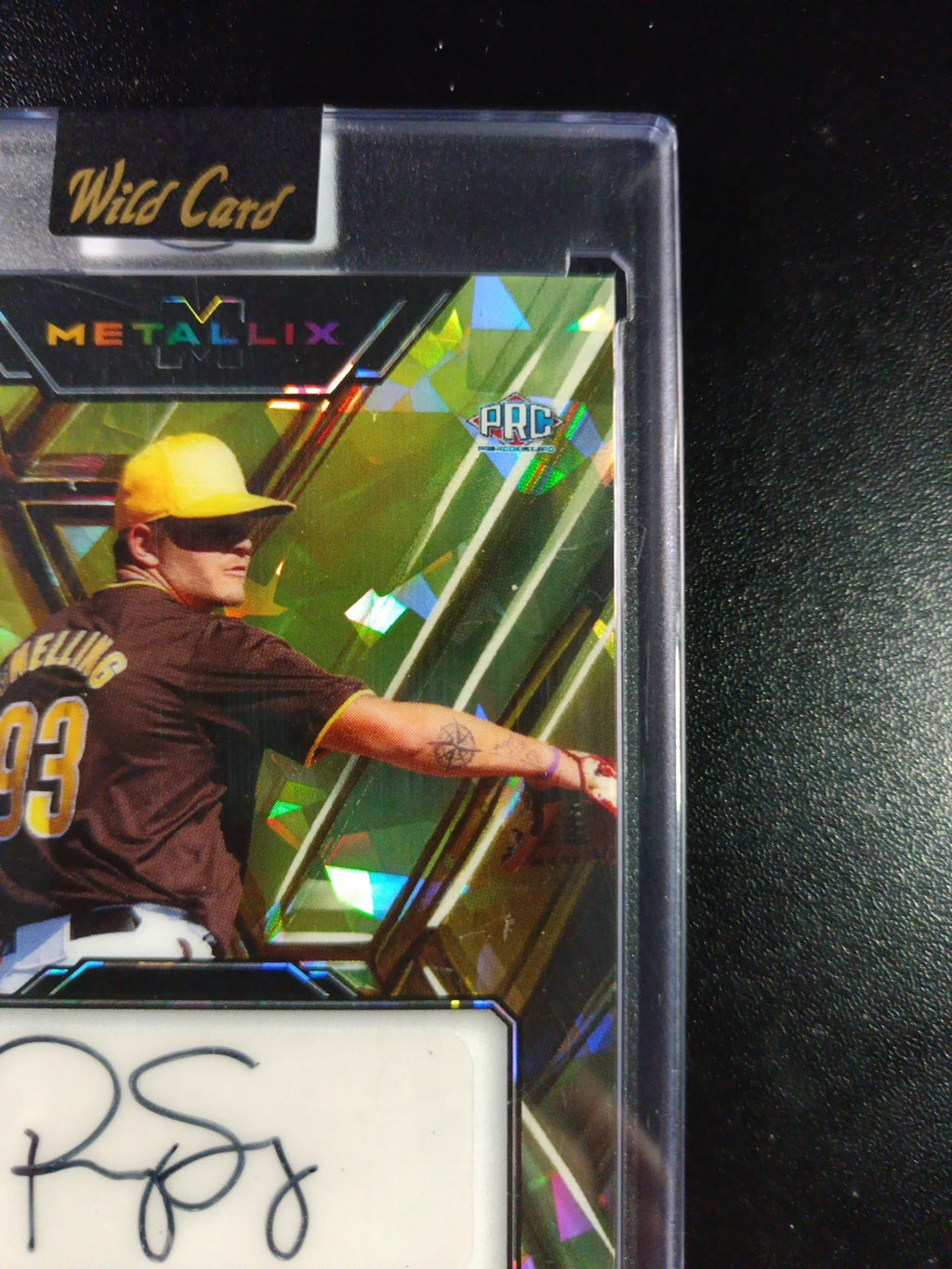 1/1 Autograph Robby Snelling Gold Cracked Ice Prizm Rookie Baseball Wild Card