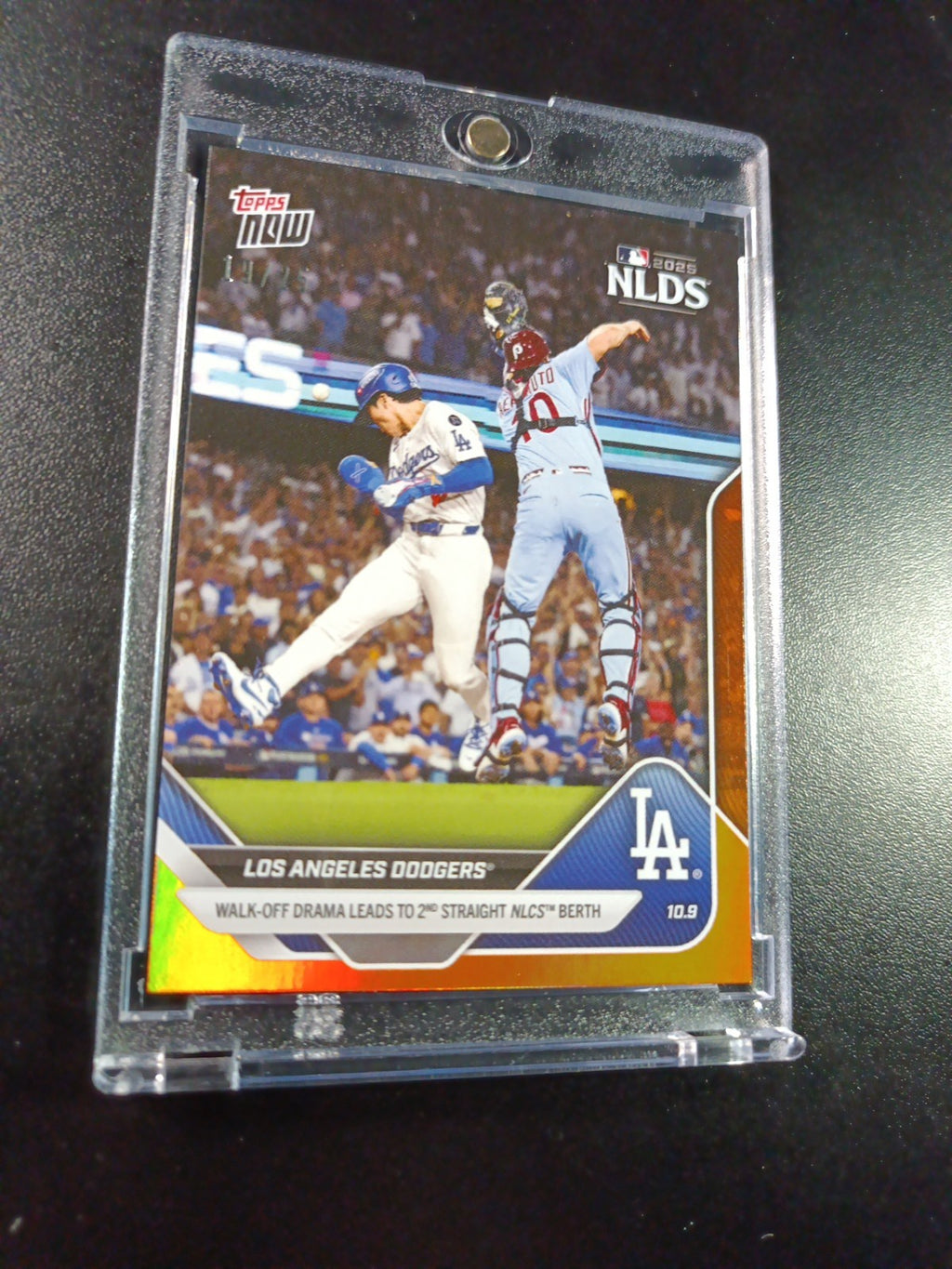 # /25 Orange Foil Topps NOW 847 Dodgers To World Series Case Hit Card Ohtani