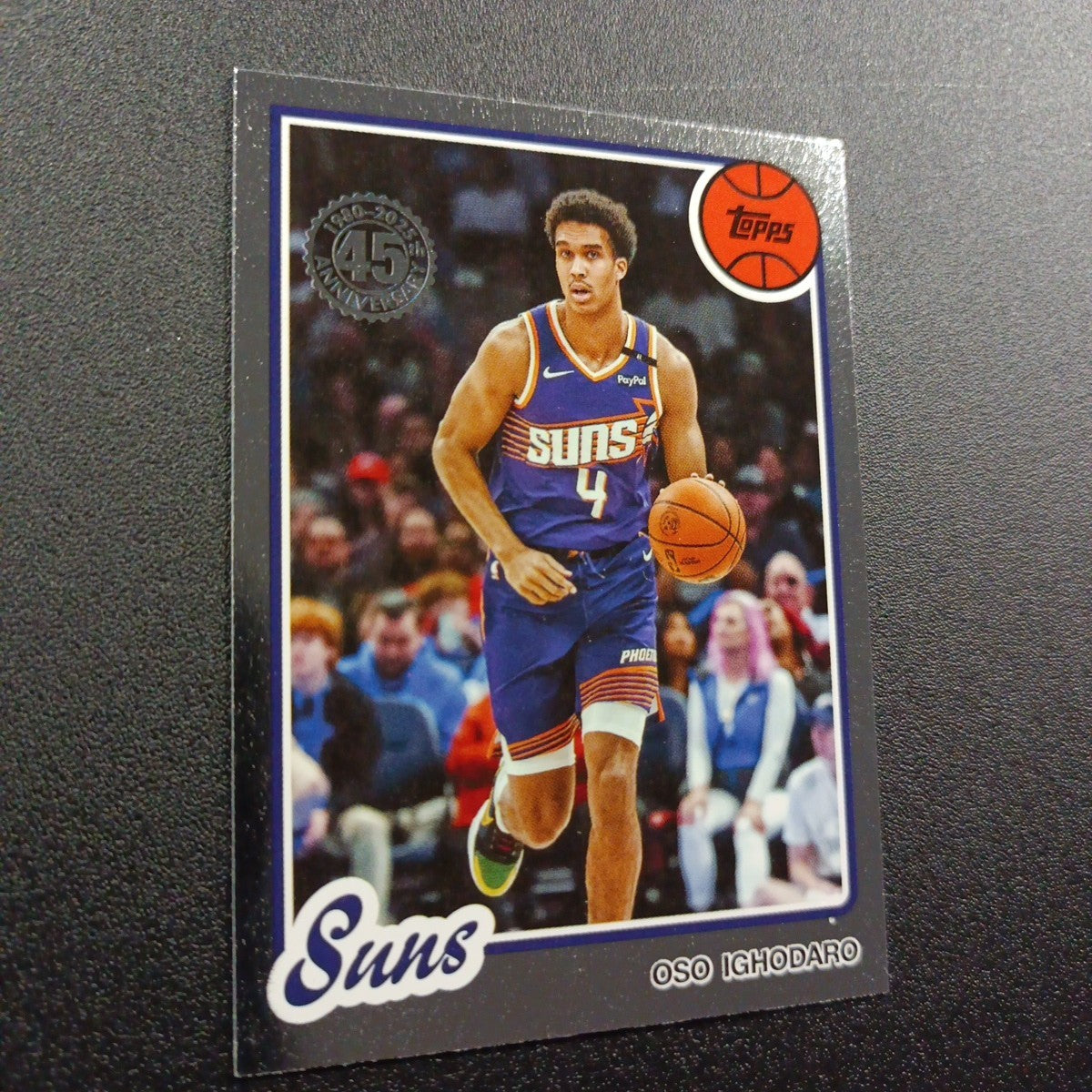 2025-26 Topps Basketball Card Oso Ighodaro Silver Foil 45th Anniversary