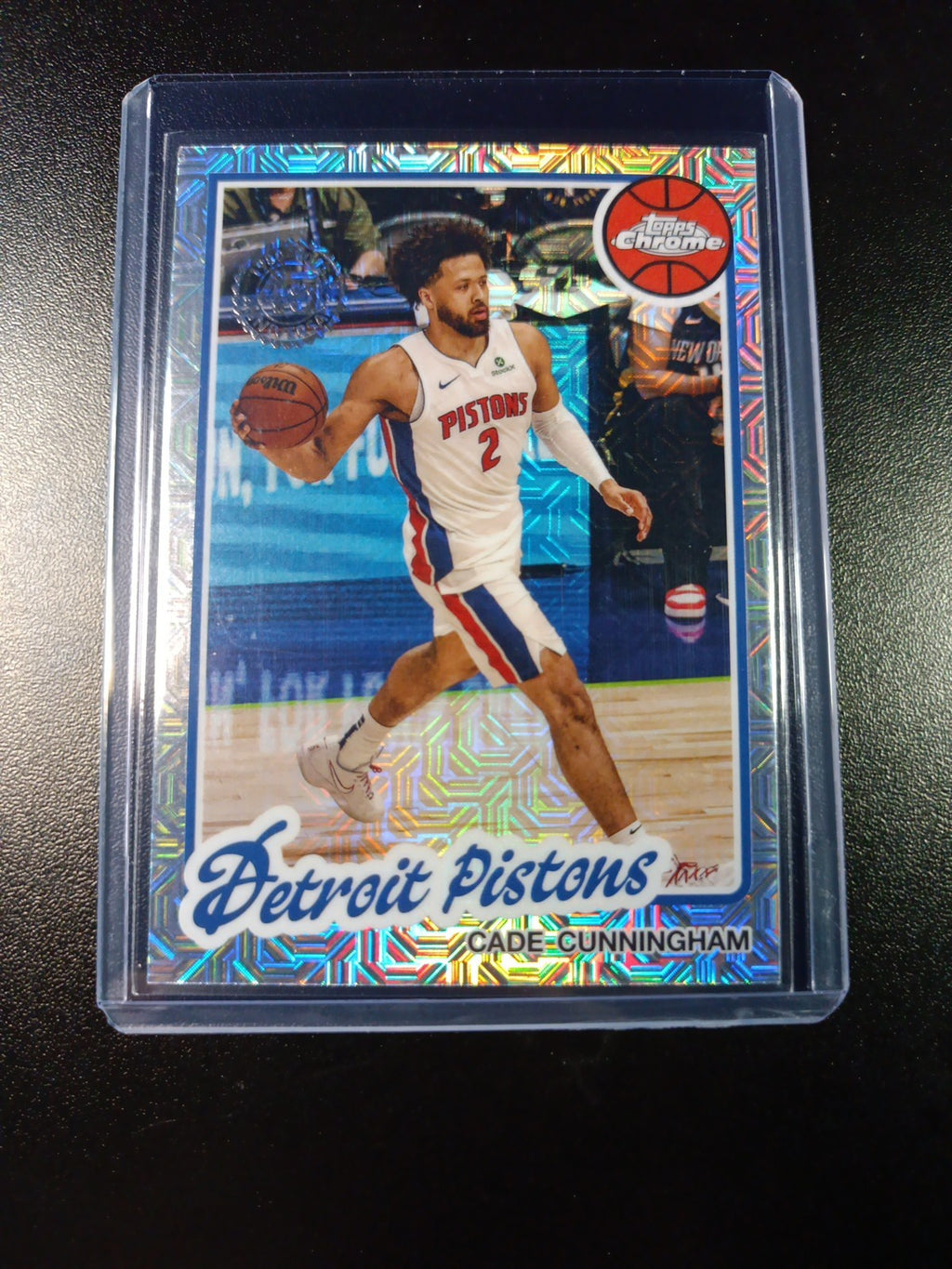 Mojo Refractor Cade Cunningham 45th Anniversary Card 25-26 Topps Basketball NBA