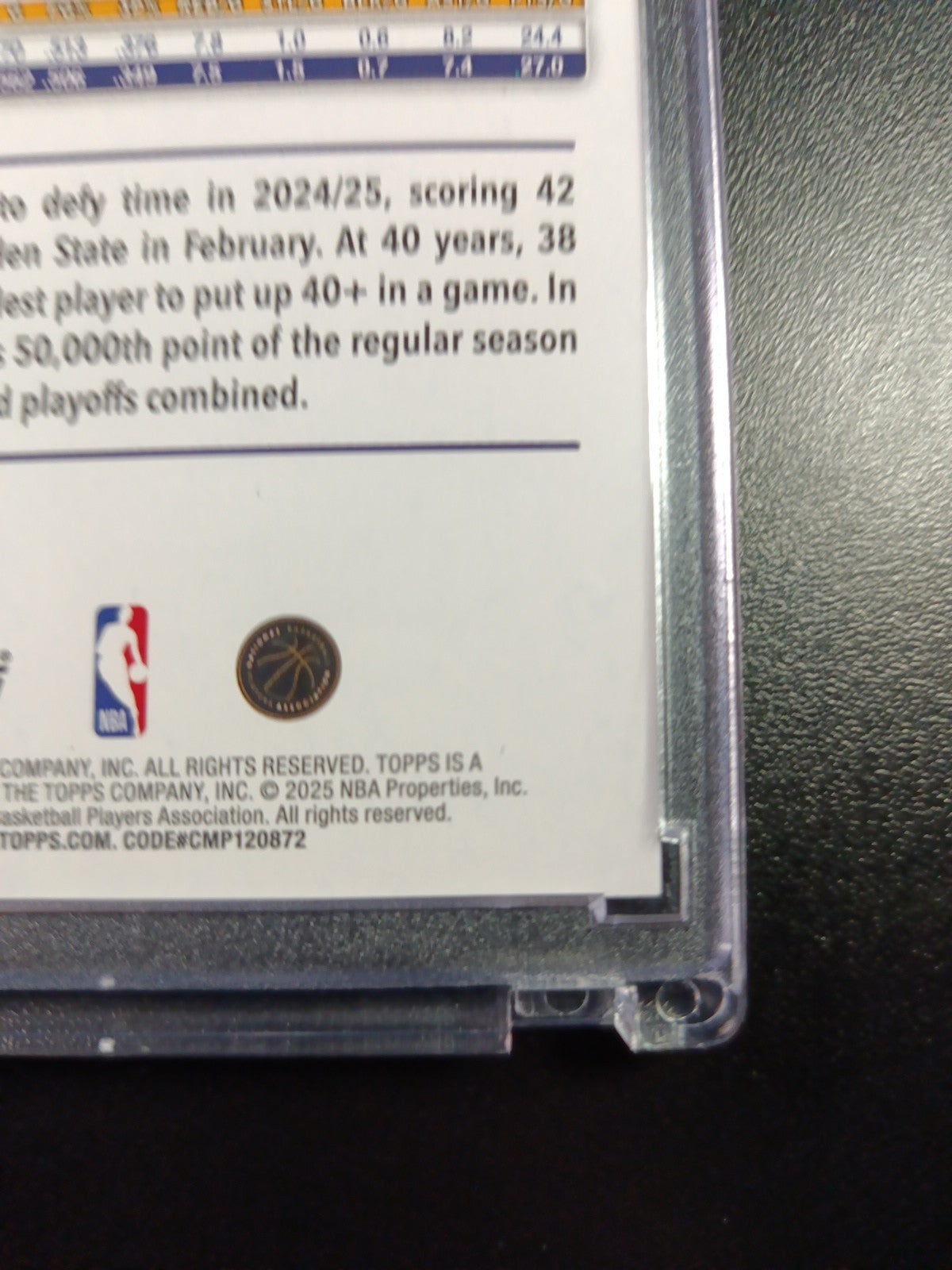 LeBron James Season Tip Off Gold Foil Card 2025-26 Topps Basketball Card Lakers