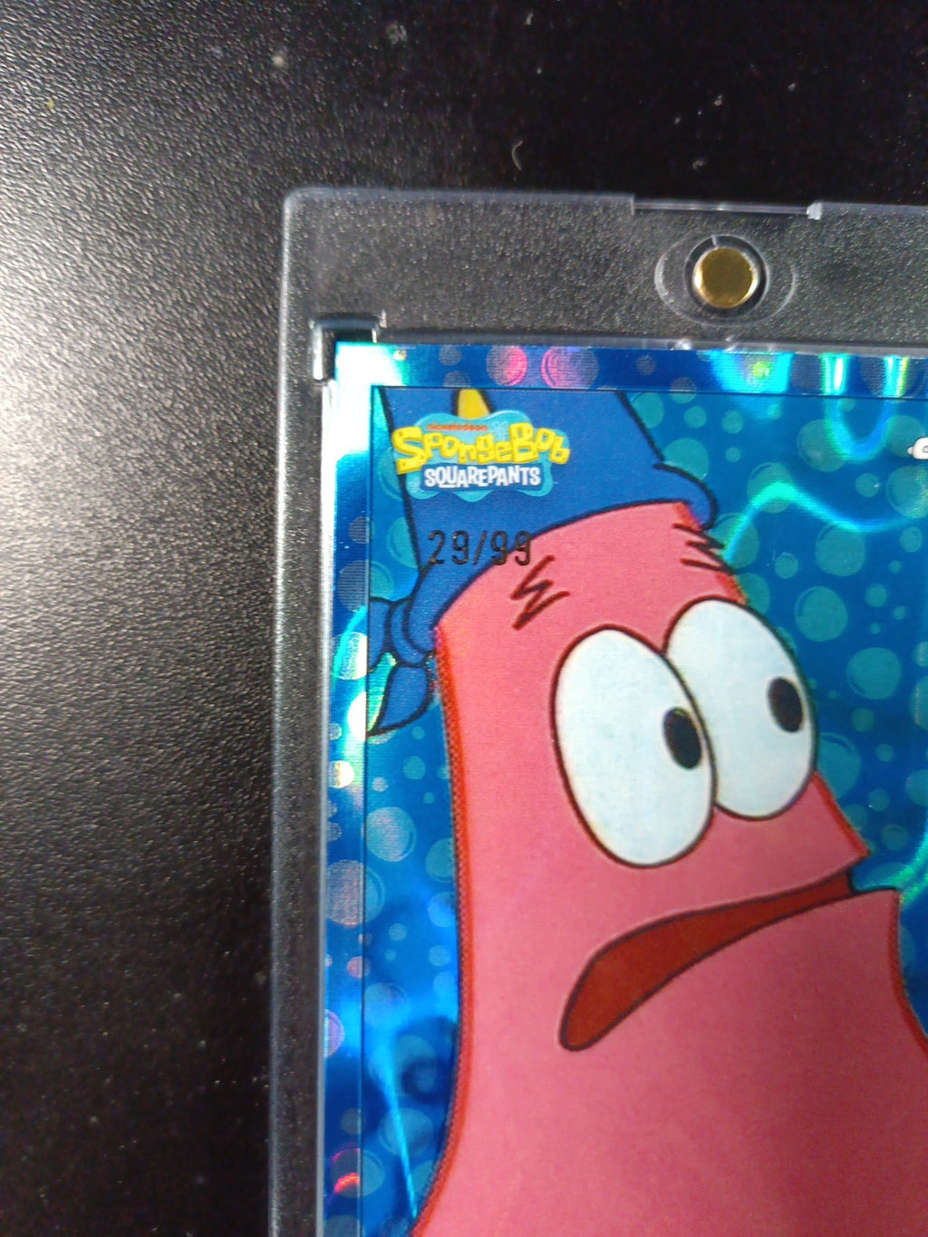 SpongeBob #29/99 Blue Bubble Refractor Patrick I Thought You Said Wheast Card 