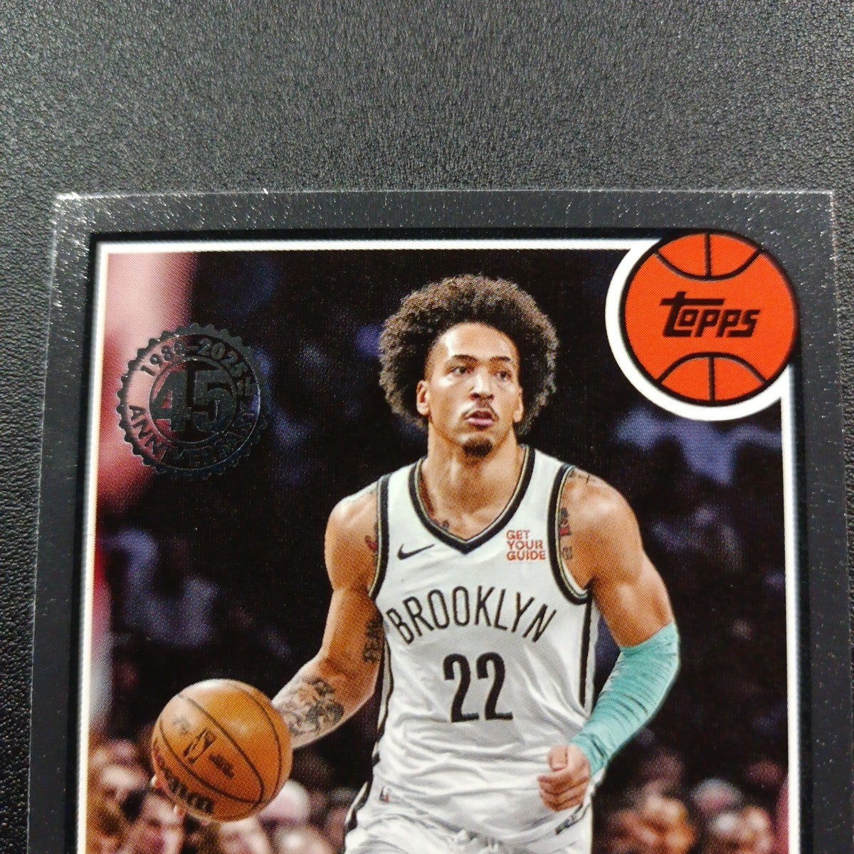 2025-26 Topps Basketball Card Jalen Wilson Silver Foil 45th Anniversary